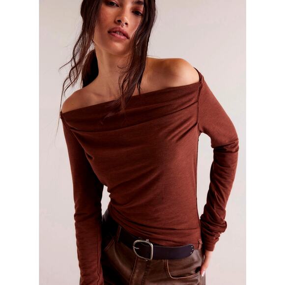 Free People Menagerie Long Sleeve Umber Earth Multiple Sizes - Picture 1 of 5